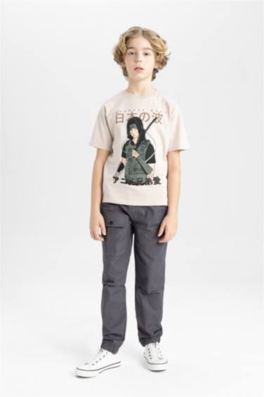 Boy Crew Neck Printed Short Sleeve T-Shirt