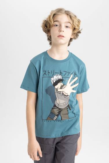 Boy Crew Neck Printed Short Sleeve T-Shirt