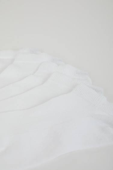 شرابات قصير رجالي قطن أبيض - 5 قطع