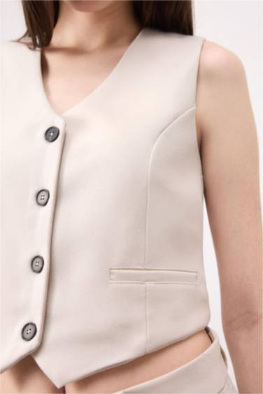 V Yaka Yelek - Görsel 4