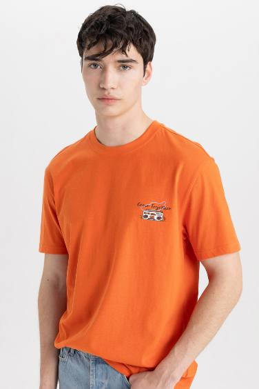 Regular Fit Crew Neck Printed T-Shirt