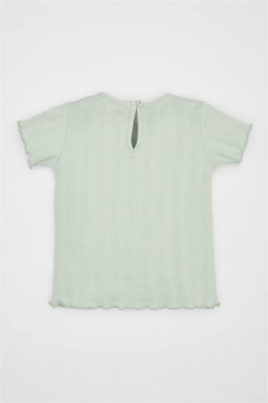 Baby Girl Floral Ribbed Camisole T-Shirt