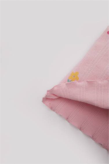 Baby Girl Floral Ribbed Camisole T-Shirt