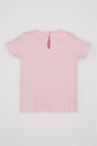 Baby Girl Floral Ribbed Camisole T-Shirt