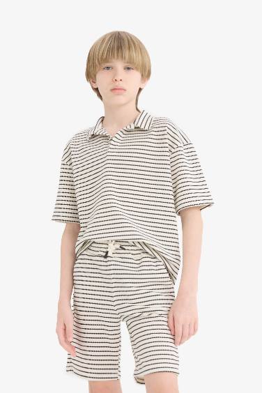 Boy Polo T-Shirt Shorts 2 Piece Set