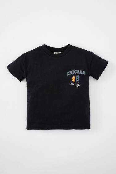 T-Shirt de sport Imprimé à Coupe Régulière et Col Rond à Manches Longues pour Bébé Garçon