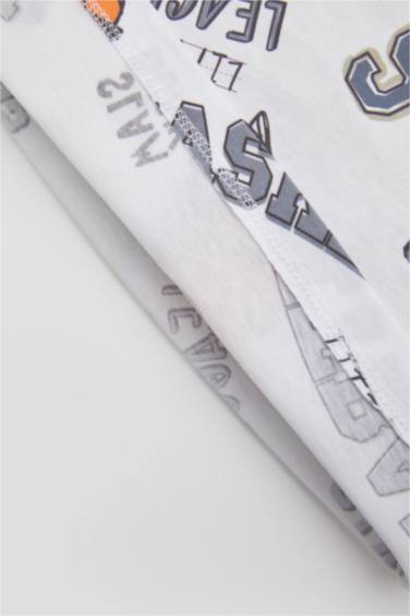 طقم سروال وتي شيرت رياضي بياقة مستديرة - قطعتين