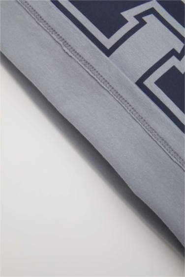 Baby Boy Crew Neck Slogan Printed Short Sleeve T-Shirt