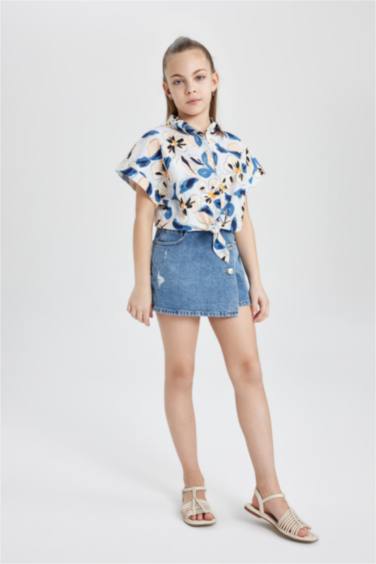 تنورة جينز بناتي