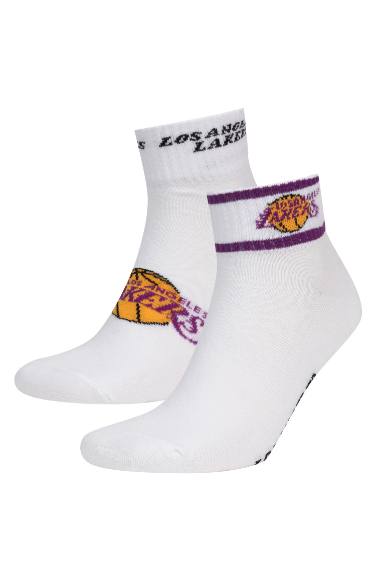 Man NBA Los Angeles Lakers Licensed 2 piece Short Socks