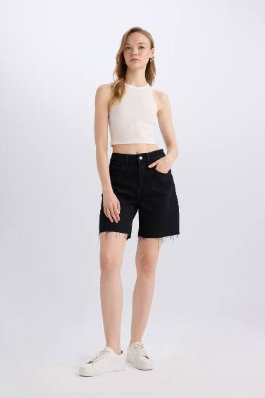 برمودا جينز بخصر عالي