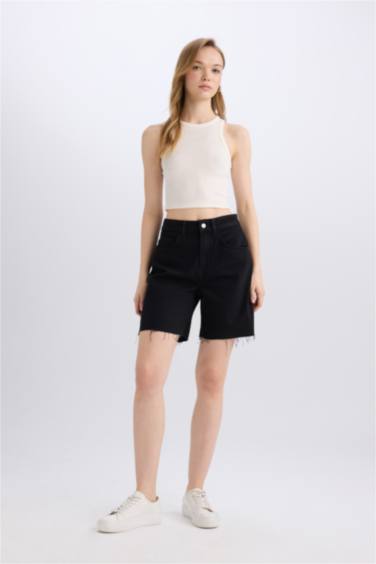 برمودا جينز بخصر عالي