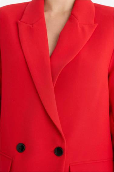 Oversize Fit Jacket Collar Blazer