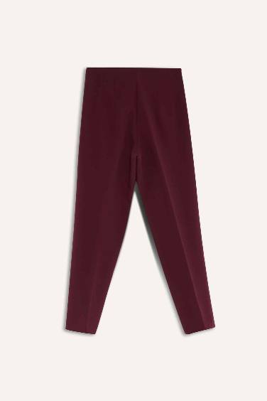 Carrot Fit  Fermuarlı Yüksek Bel Dar Paça Crop Pantolon