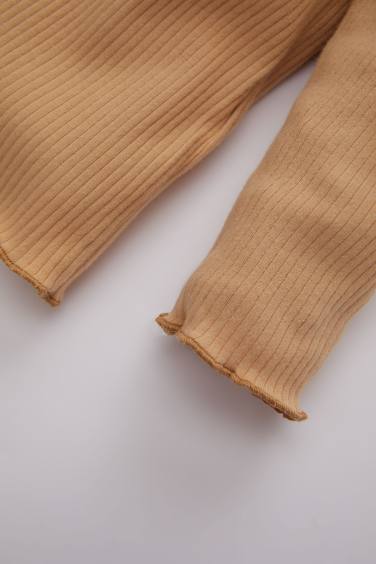 Baby Girl Floral Ribbed Camisole T-Shirt Leggings 2 Piece Set