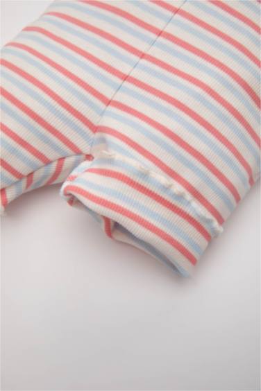 Baby Girl Striped Ribbed Camisole 2 Piece Shorts