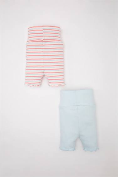 Baby Girl Striped Ribbed Camisole 2 Piece Shorts