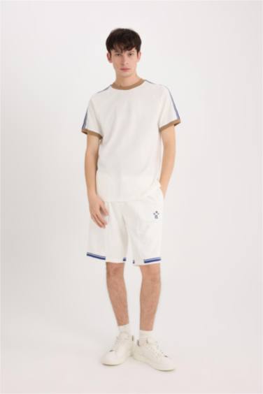 Regular Fit Crew Neck Pique Short Sleeve T-Shirt