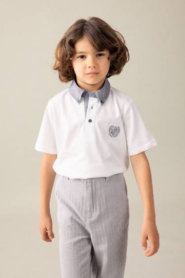 Boy Short Sleeve Polo T-Shirt