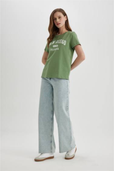 T-Shirt imprimé Coupe Régulière Col Ras Du Cou