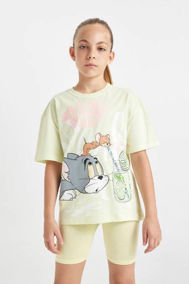 Girl Tom & Jerry Relax Fit Short Sleeve T-Shirt