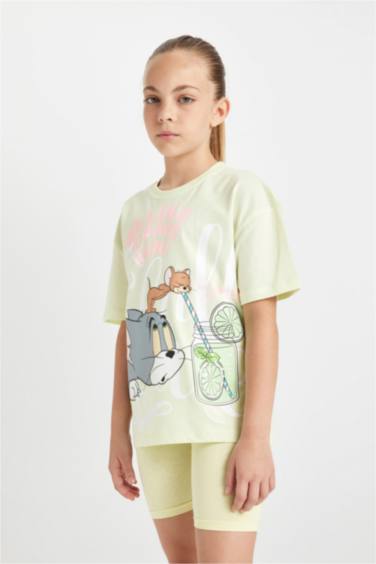 Girl Tom & Jerry Relax Fit Short Sleeve T-Shirt