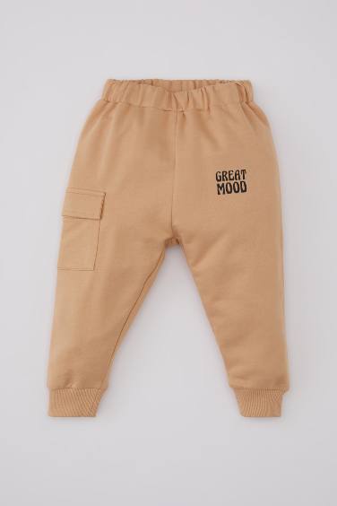 Baby Boy Printed Cargo Pocket Sweatpants