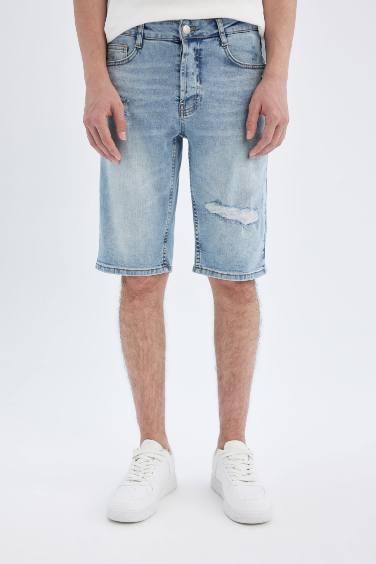 Slim Fit Jean Shorts