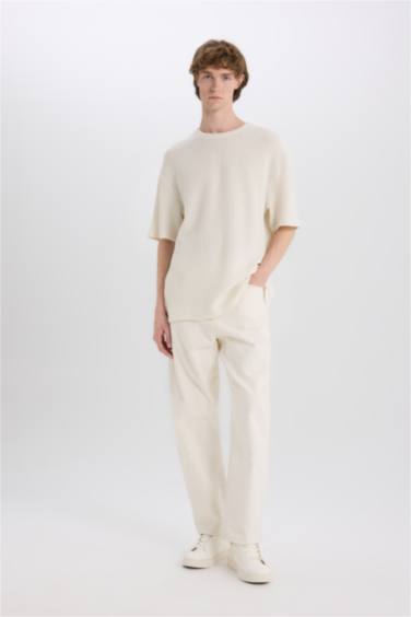 Boxy Fit Crew Neck Short Sleeve T-Shirt