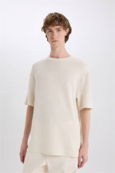 Boxy Fit Crew Neck Short Sleeve T-Shirt