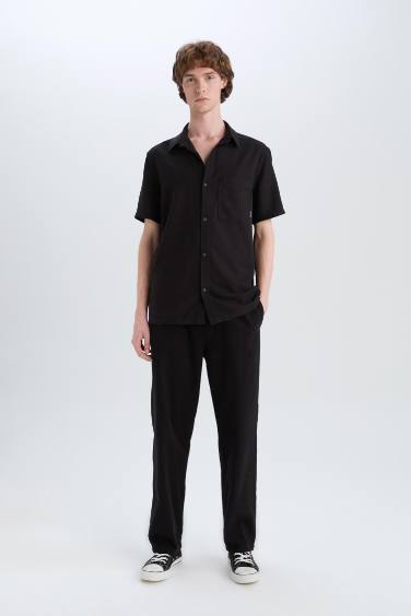 Loose Comfortable Fit Wide Leg Summer Linen Trousers