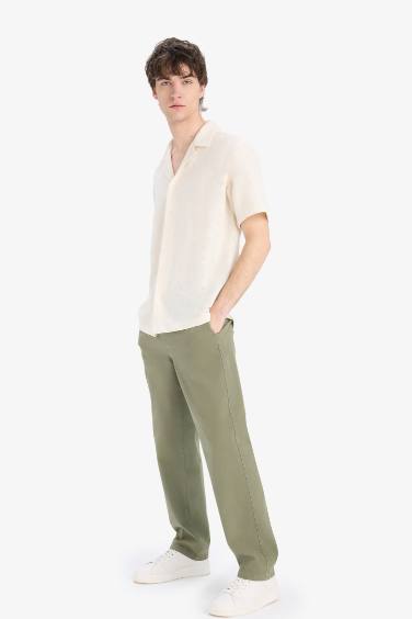 Loose Comfortable Fit Wide Leg Summer Linen Trousers