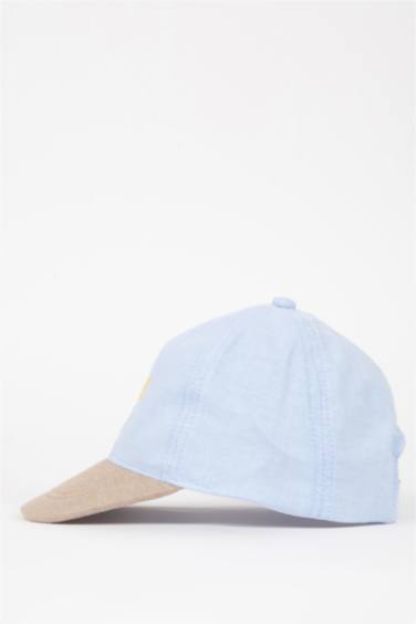 Baby Boy Printed Linen Baseball and Basketball Cap
