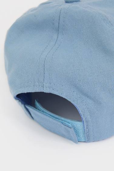 Baby Boy Printed Linen Blend Cap