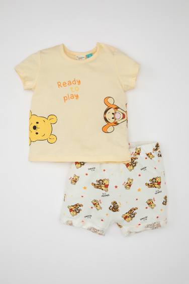 Baby Boy Disney Winnie The Pooh Cotton T-Shirt Shorts 2 Piece Set