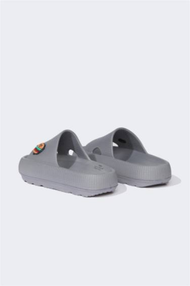 Boy Applique Scratch Sole Velcro Eva Sandals