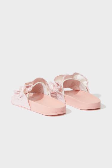 Girl Flat Sole Single Band Slippers