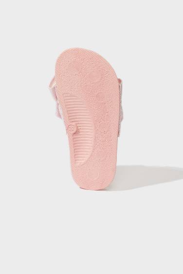 Girl Flat Sole Single Band Slippers