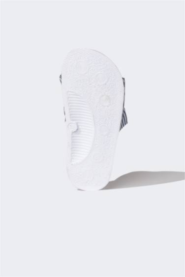 Girls Flat Sole Single Band Slippers