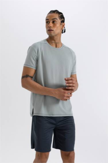 DeFactoFit Standard Fit Crew Neck Heavy Fabric T-Shirt