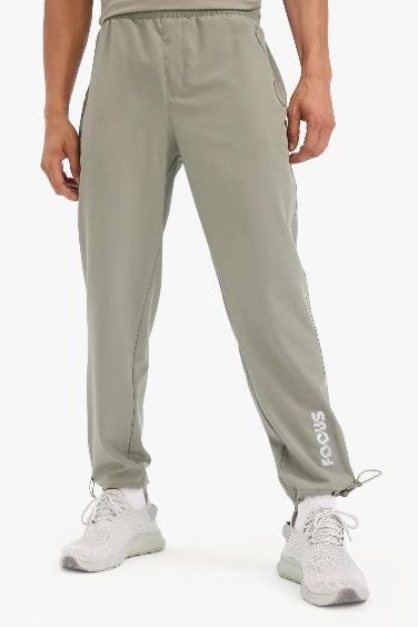 DeFactoFit Slim Fit Узкий Крой Двойные Карманы Спортивные Джоггеры с Тканевой Кнопкой