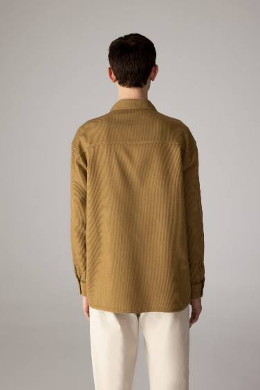 Рубашка оверсайз с длинным рукавом