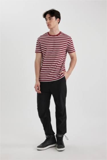 Relax Fit Elastic Band Trousers