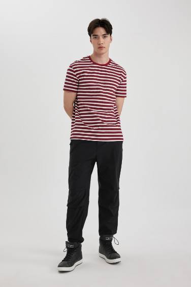 Relax Fit Elastic Band Trousers