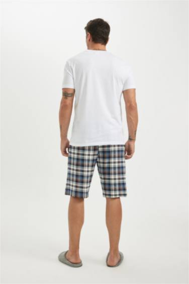 Regular Fit Short Sleeve 2 Piece Pajama Set