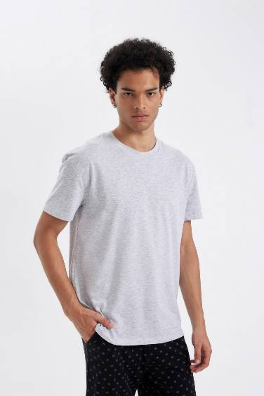 Regular Fit Short Sleeve 2 Piece Pajama Set