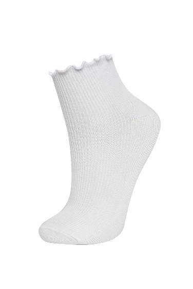 Chaussettes Courtes Coton Pour Fille - 3 Pièces
