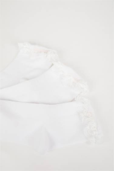 Chaussettes Courtes Coton Pour Fille - 3 Pièces