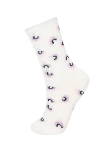 Длинные носки из хлопка для девочек, 3 пары