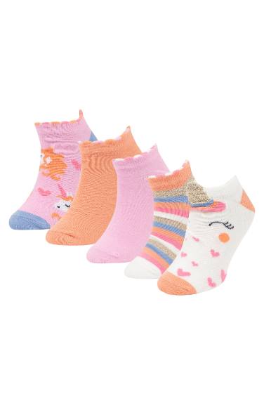 Chaussettes Courtes Coton pour Fille - 5 Paires